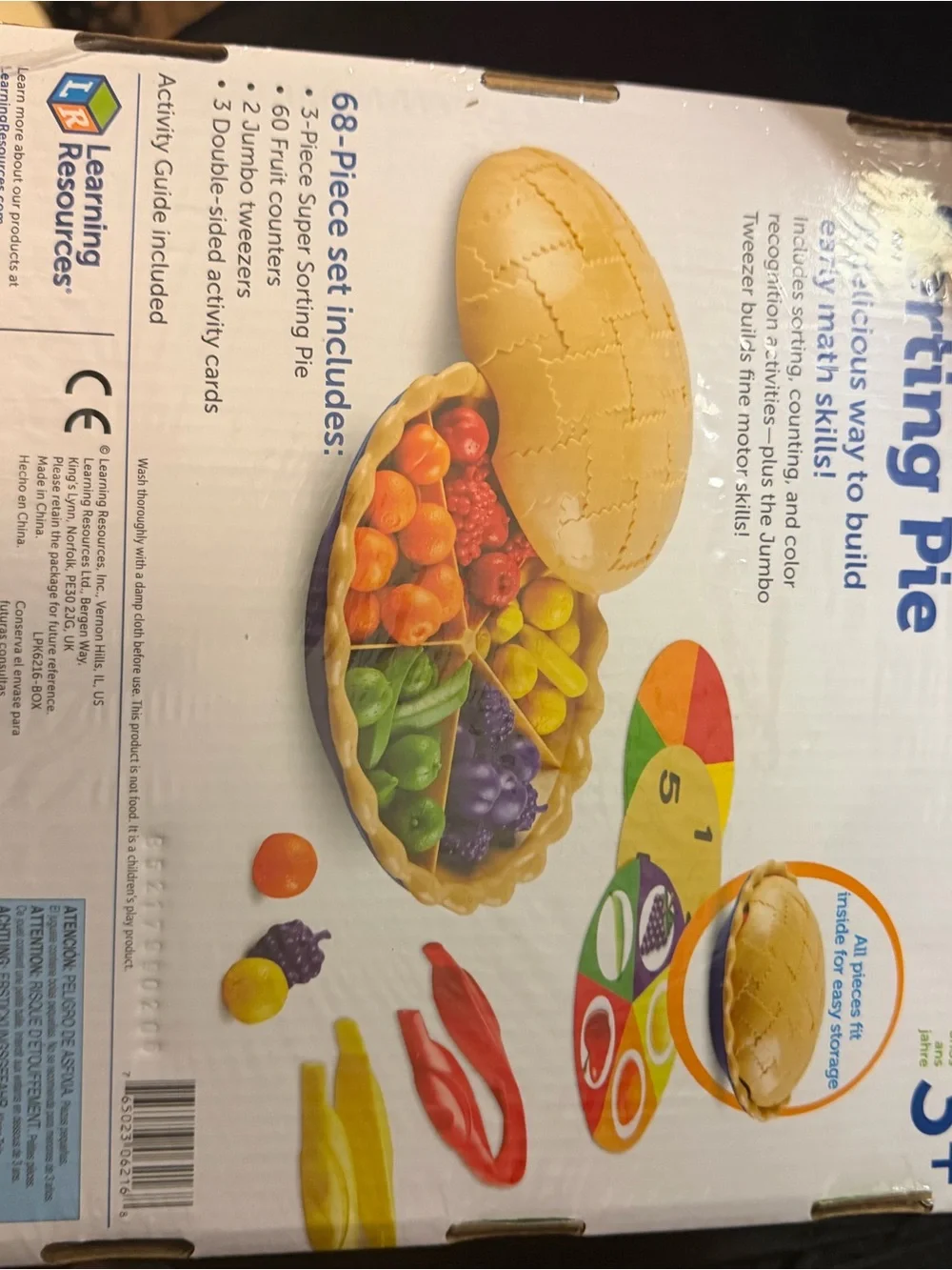 Learning Resources Super Sorting Pie - Colorful Fruit Sorting Playset